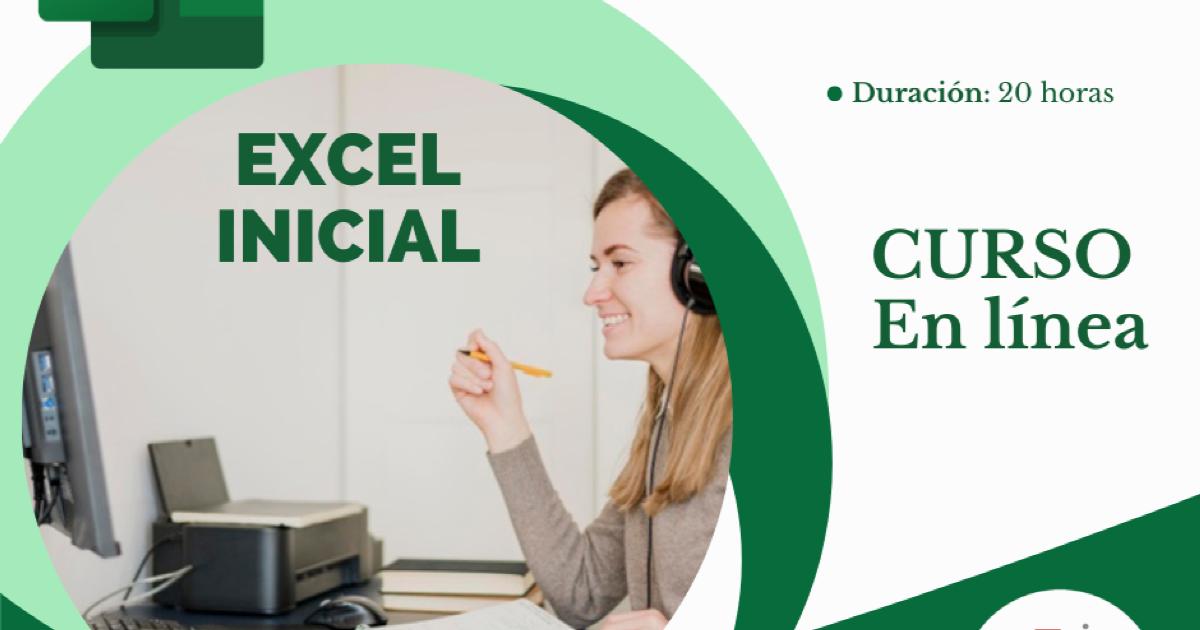 Excel Virtual MICROSOFT EXCEL INICIAL (VIRTUAL EN VIVO) – CURSOS Online InCompany SV