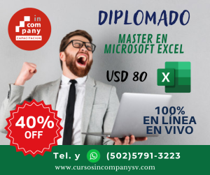 DIPLOMADO MASTER EN MICROSOFT EXCEL (VIRTUAL EN VIVO)